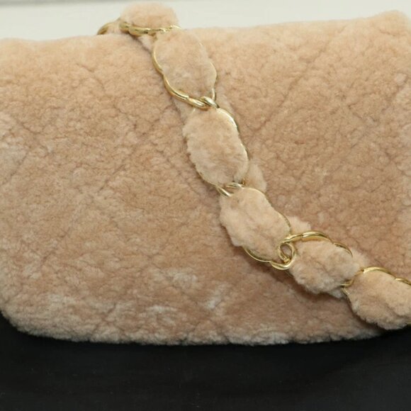 Chanel Small CC Flap Bag Light Pink Shearling Brushed Gold Hardware - Picture 5 of 16
